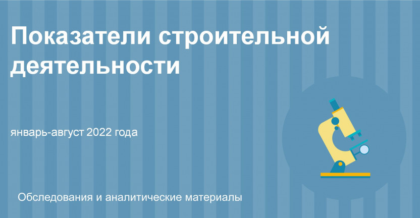 Показатели строительной деятельности в Ульяновской области за январь-август 2022 года